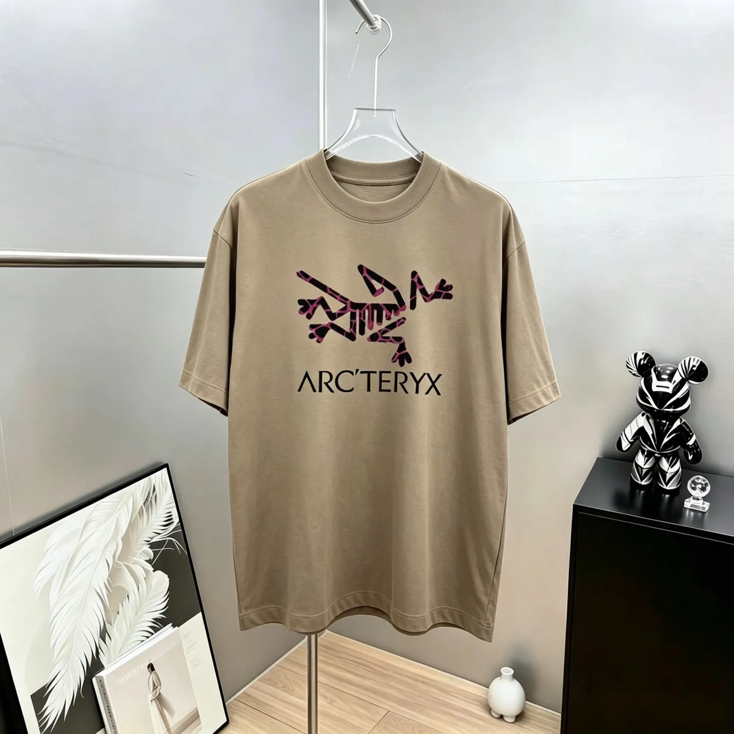 Arc～ 《 》 ， tee ， Same Style， : Black White Coffee Brown Size：S（90-130 ） M（125-150 ） L（135-165 ） XL（160-190 ） XXL（185 ）